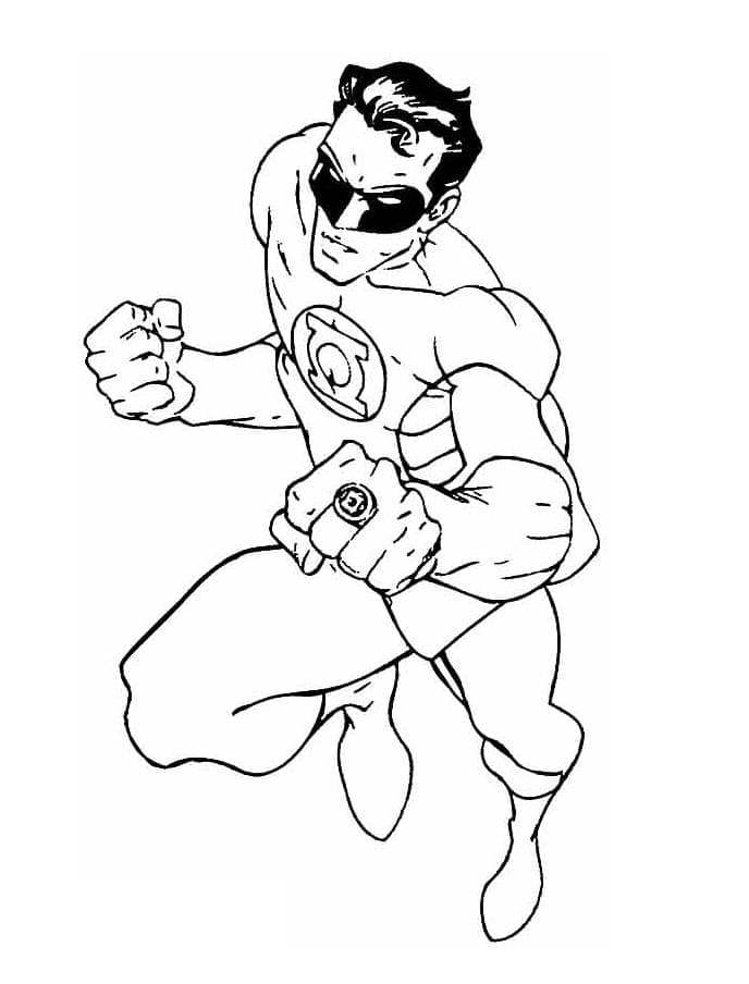Coloriage Green Lantern Imprimable