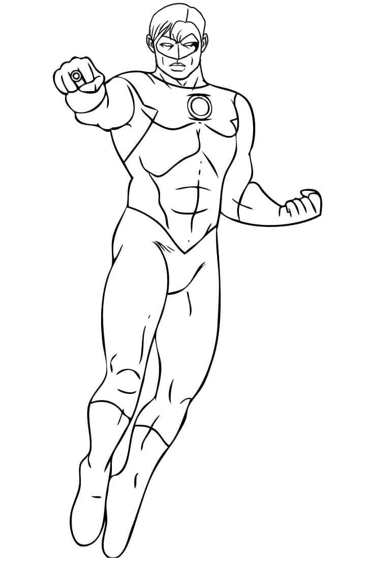 Coloriage Green Lantern le super-héros