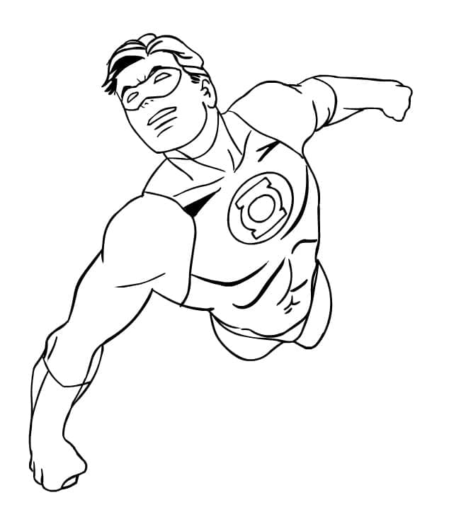 Coloriage Green Lantern Pour Enfants