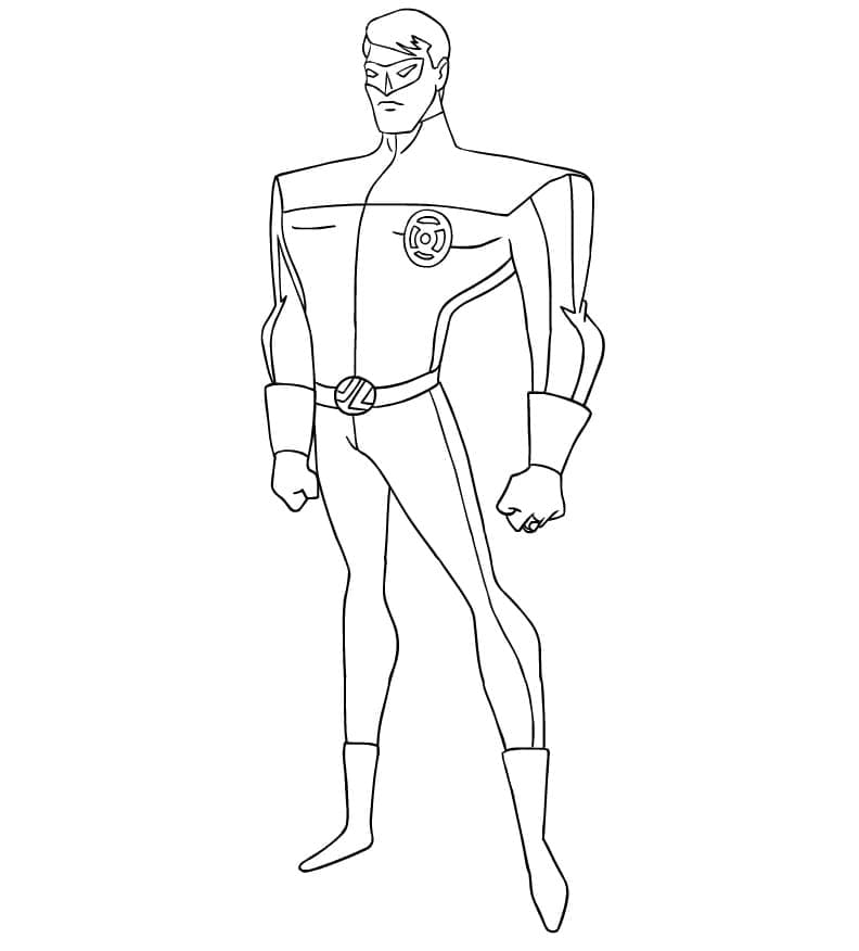 Coloriage Green Lantern Pour les Enfants
