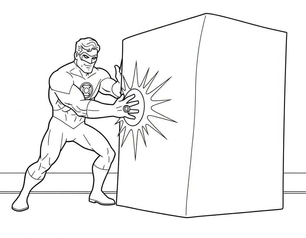 Coloriage Green Lantern Super-héros