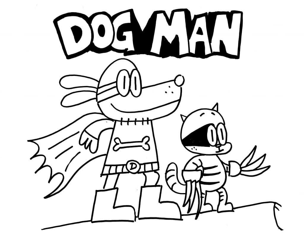 Coloriage Imprimable Dog Man