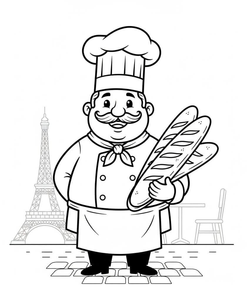 Coloriage Imprimable Gratuit Baguette
