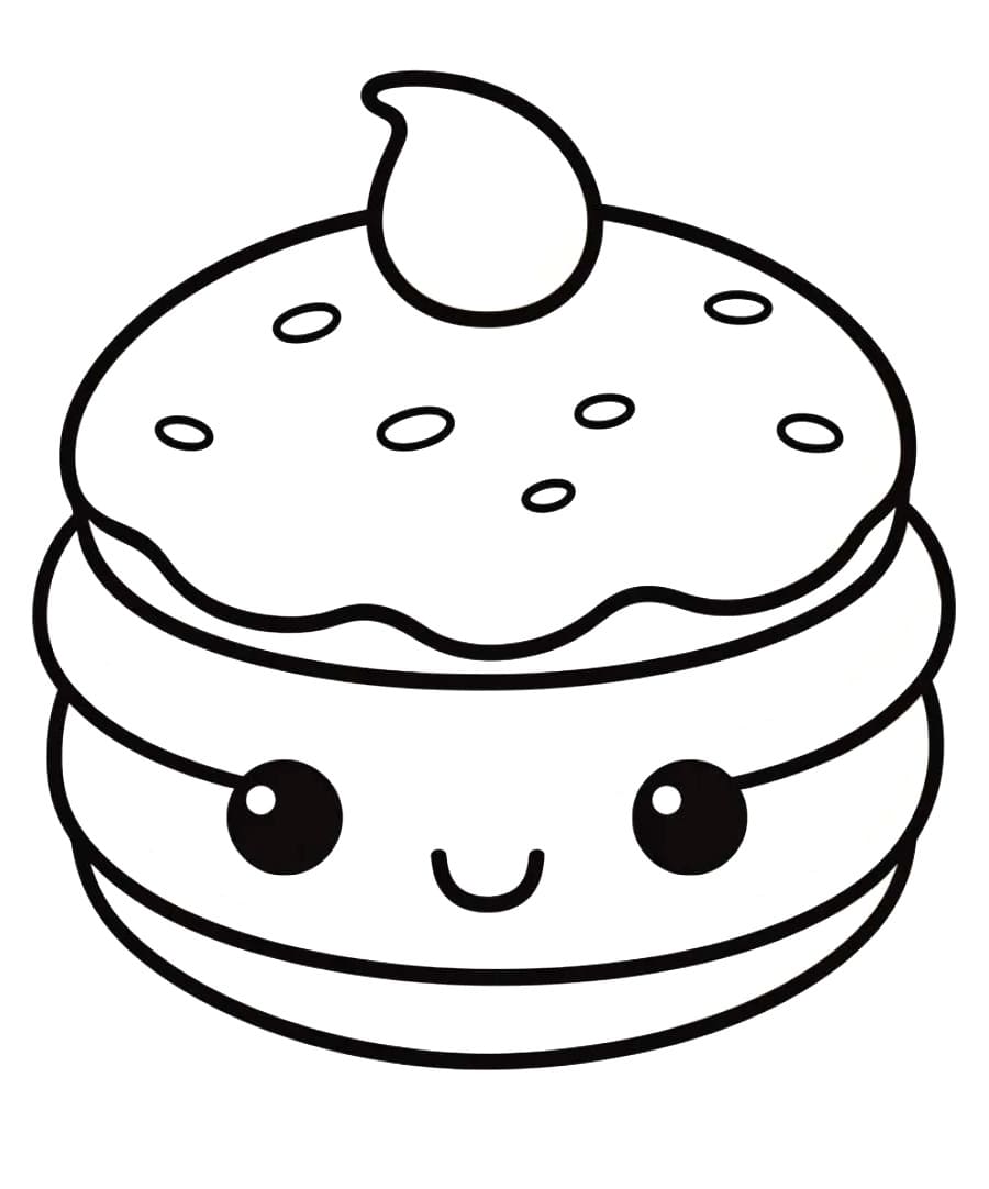 Coloriage Joli Macaron