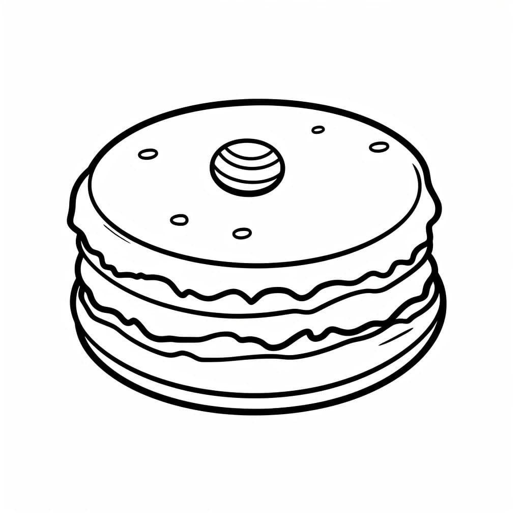 Coloriage Macaron Pour Enfants