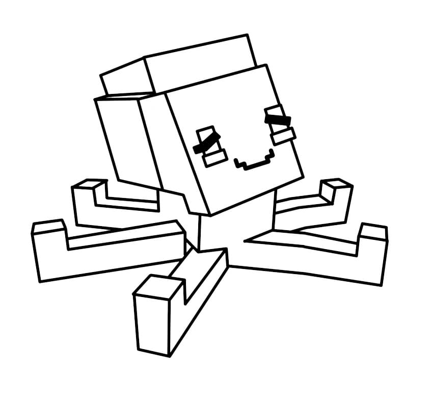 Coloriage Pieuvre de Grow a Garden