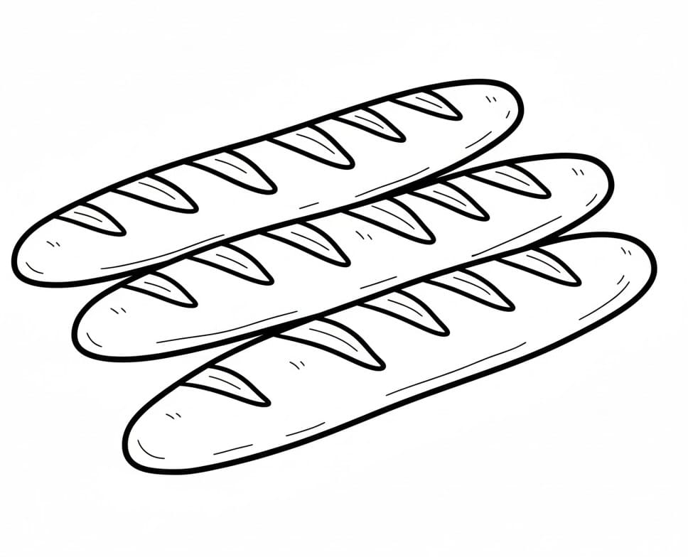 Coloriage Trois Baguettes