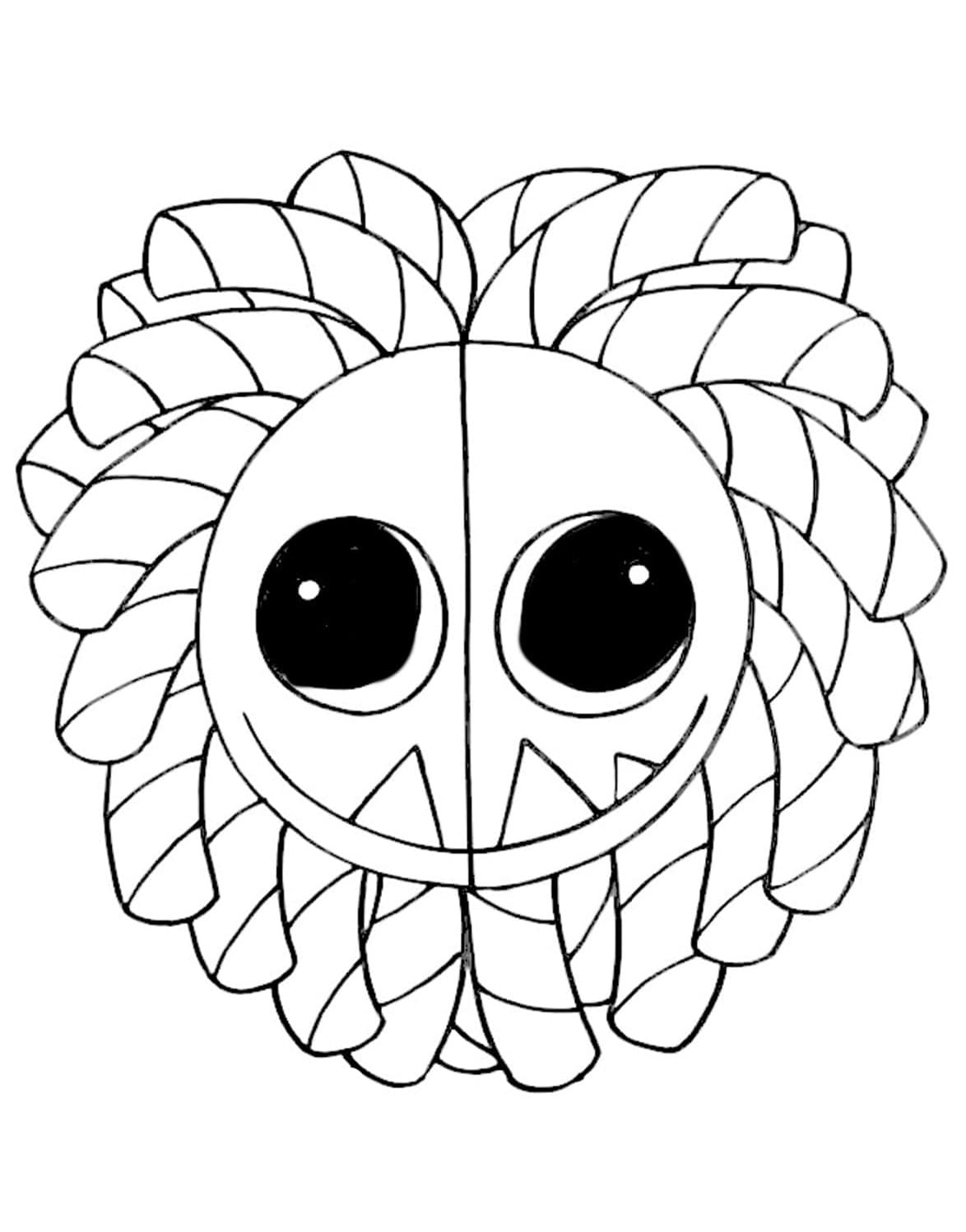 Coloriage Visage de Yarnaby