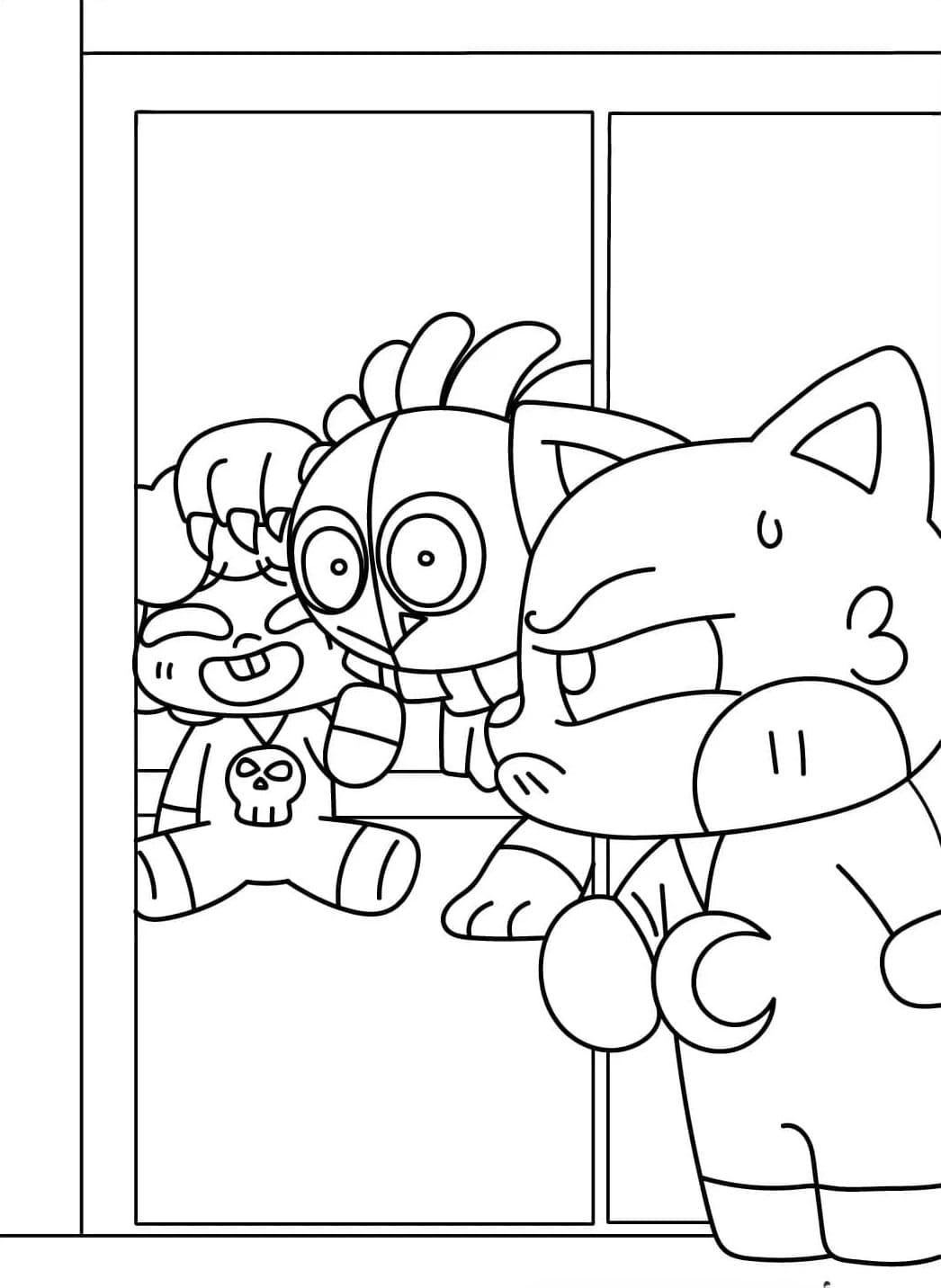 Coloriage Yarnaby dessin animé