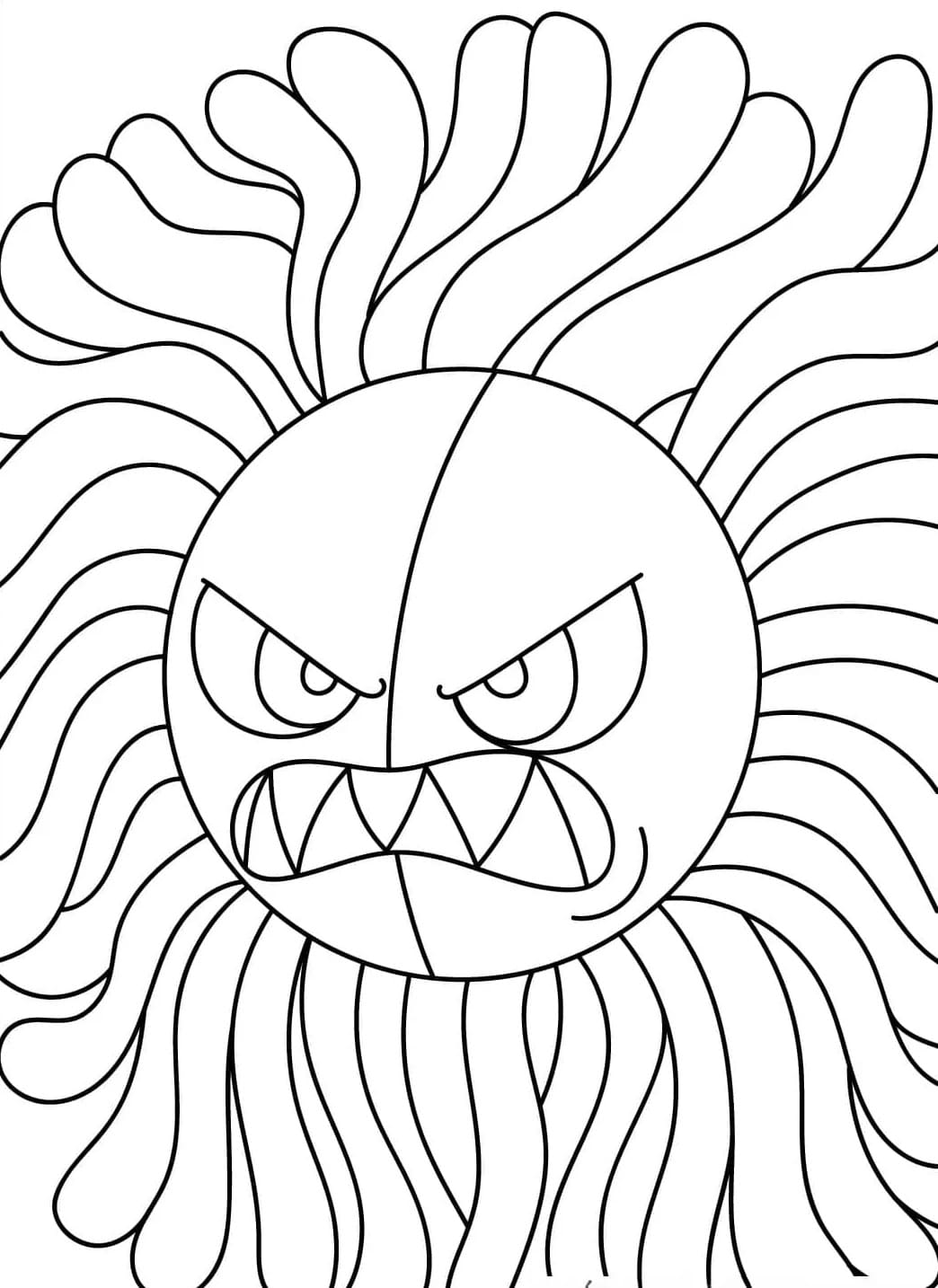 Coloriage Yarnaby en colère