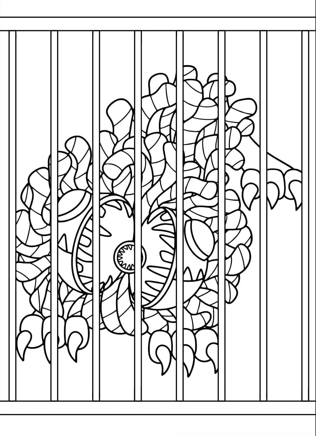 Coloriage Yarnaby monstre