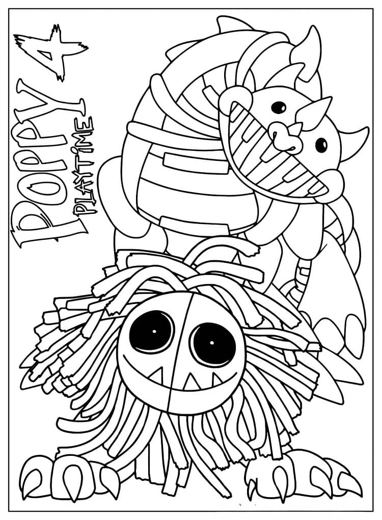 Coloriage Yarnaby Poppy Playtime