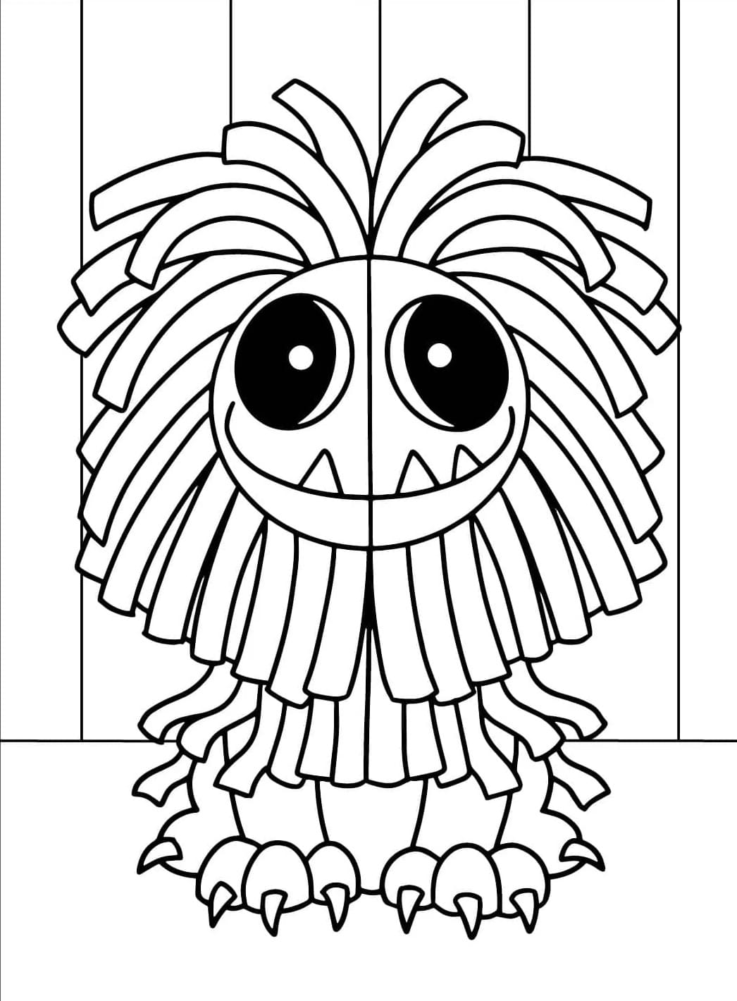 Coloriage Yarnaby souriant