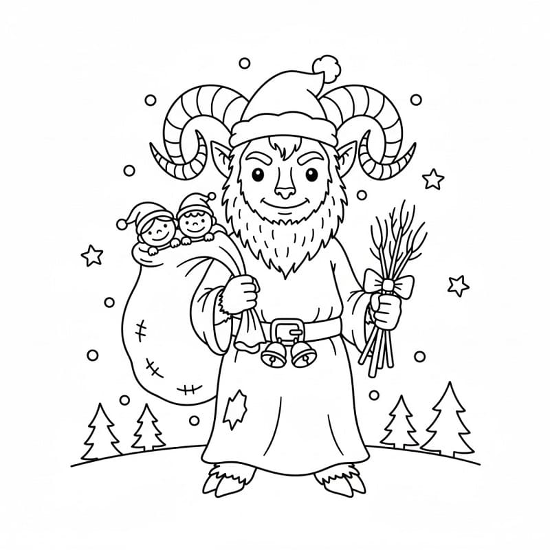 Coloriage Krampus