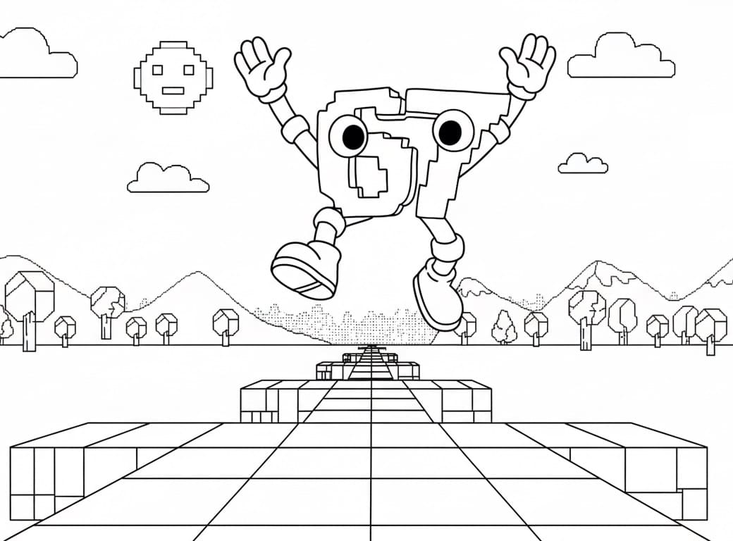 Coloriage 67 Brainrot Gratuit Pour les Enfants