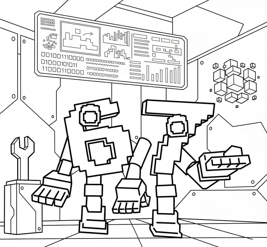 Coloriage 67 Brainrot pour les enfants de 4 ans