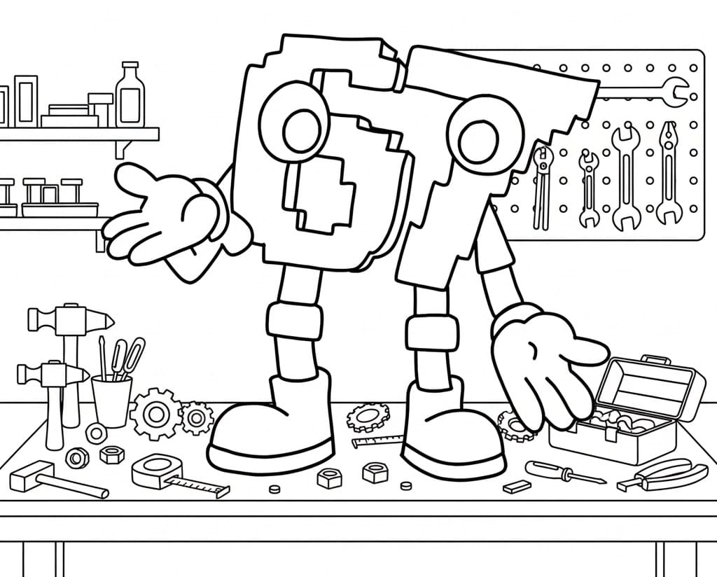 Coloriage 67 Brainrot Pour les Enfants
