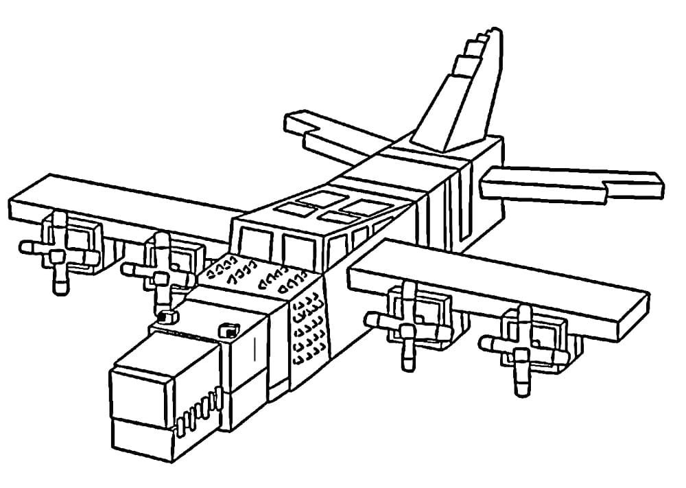 Coloriage Bombardiro Crocodilo de Steal a Brainrot