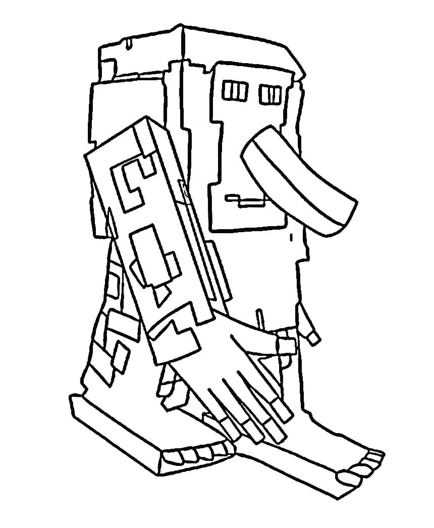 Coloriage Brr Brr Patapim de Steal a Brainrot