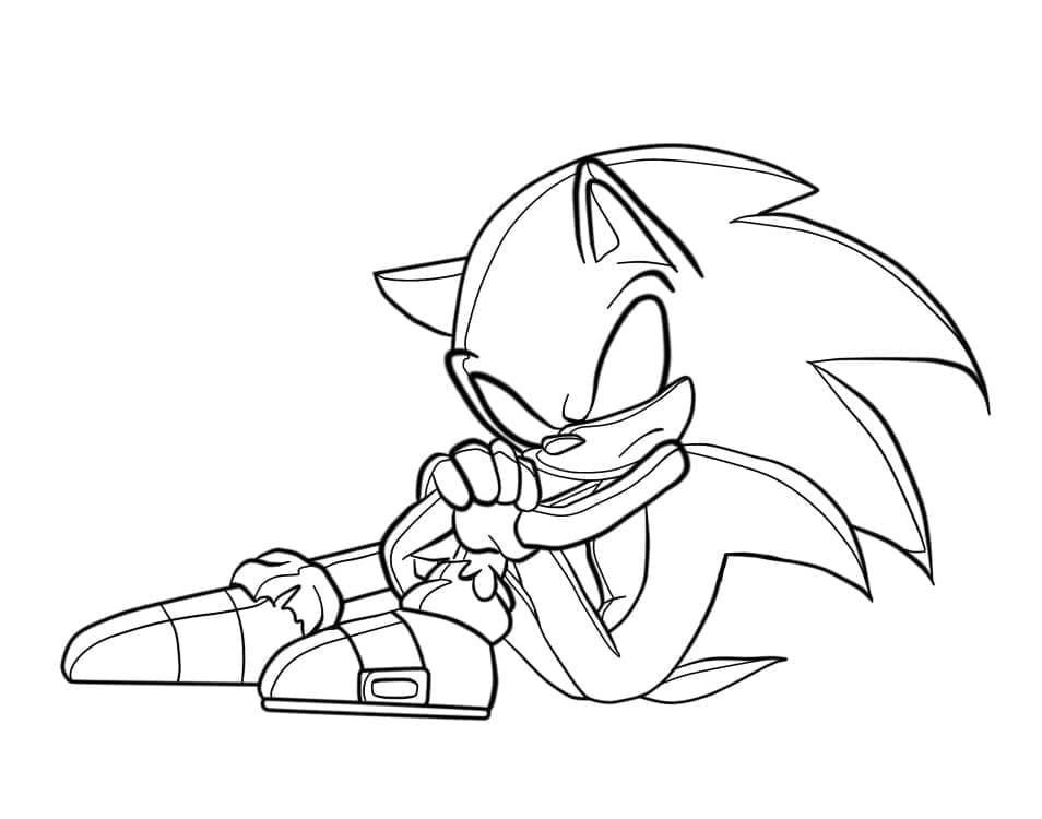 Coloriage Dark Sonic Imprimable