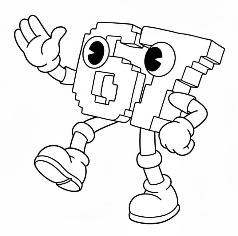 Coloriage Dessin de 67 Brainrot Gratuit