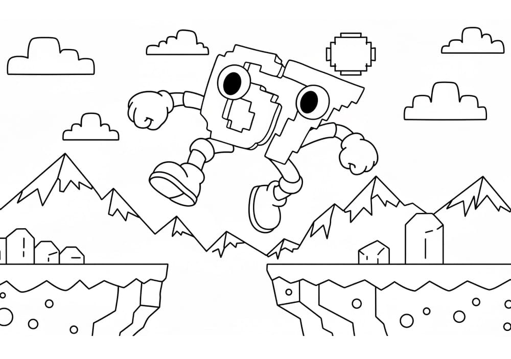 Coloriage Dessin de 67 Brainrot