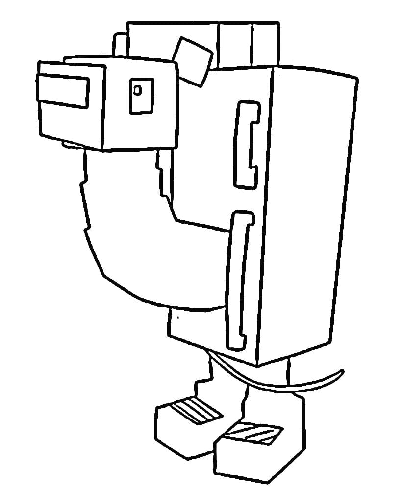 Coloriage Frigo Camelo de Steal a Brainrot