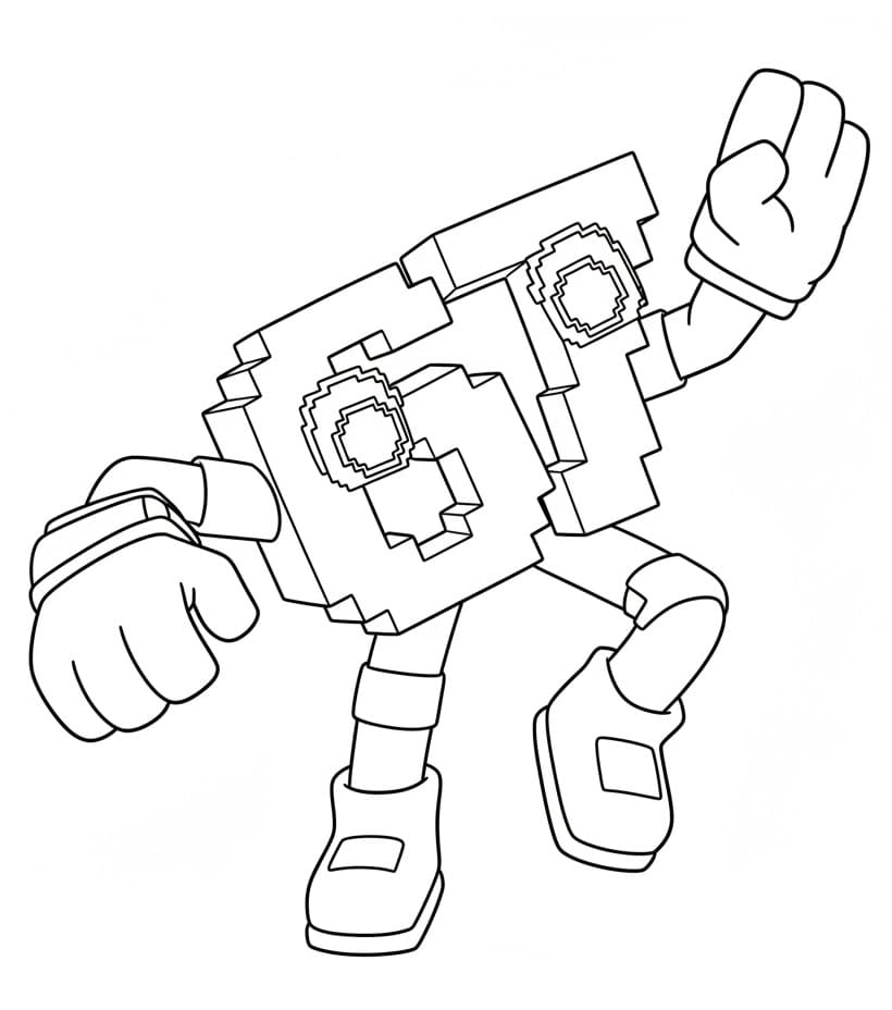 Coloriage Imprimable 67 Brainrot Pour les Enfants