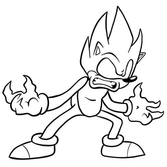 Coloriage Imprimable Dark Sonic