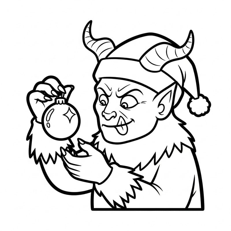 Coloriage Monstre Krampus