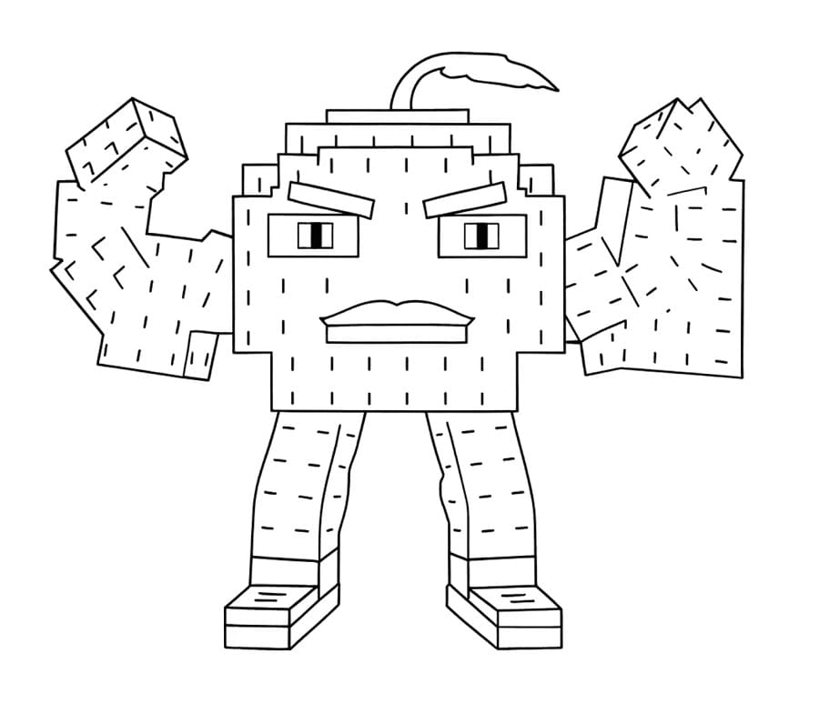 Coloriage Odin Din Din Dun issu de Steal a Brainrot