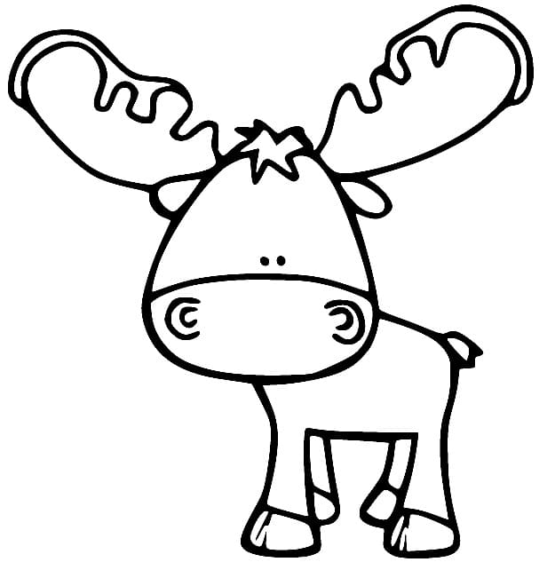 Coloriage Petit Elk