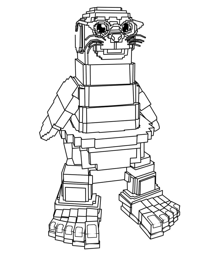 Coloriage Toiletto Focaccino de Steal a Brainrot