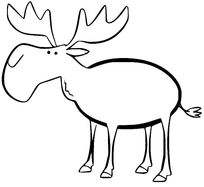 Coloriage Un simple élan