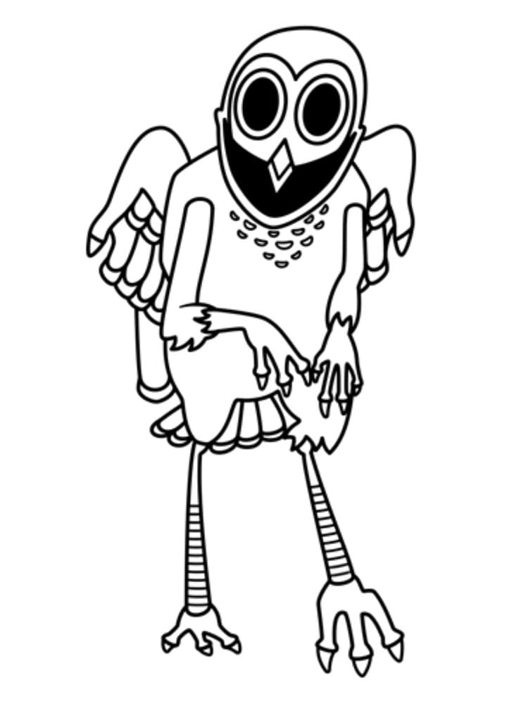 Coloriage 99 Nuits dans la Forêt Hibou