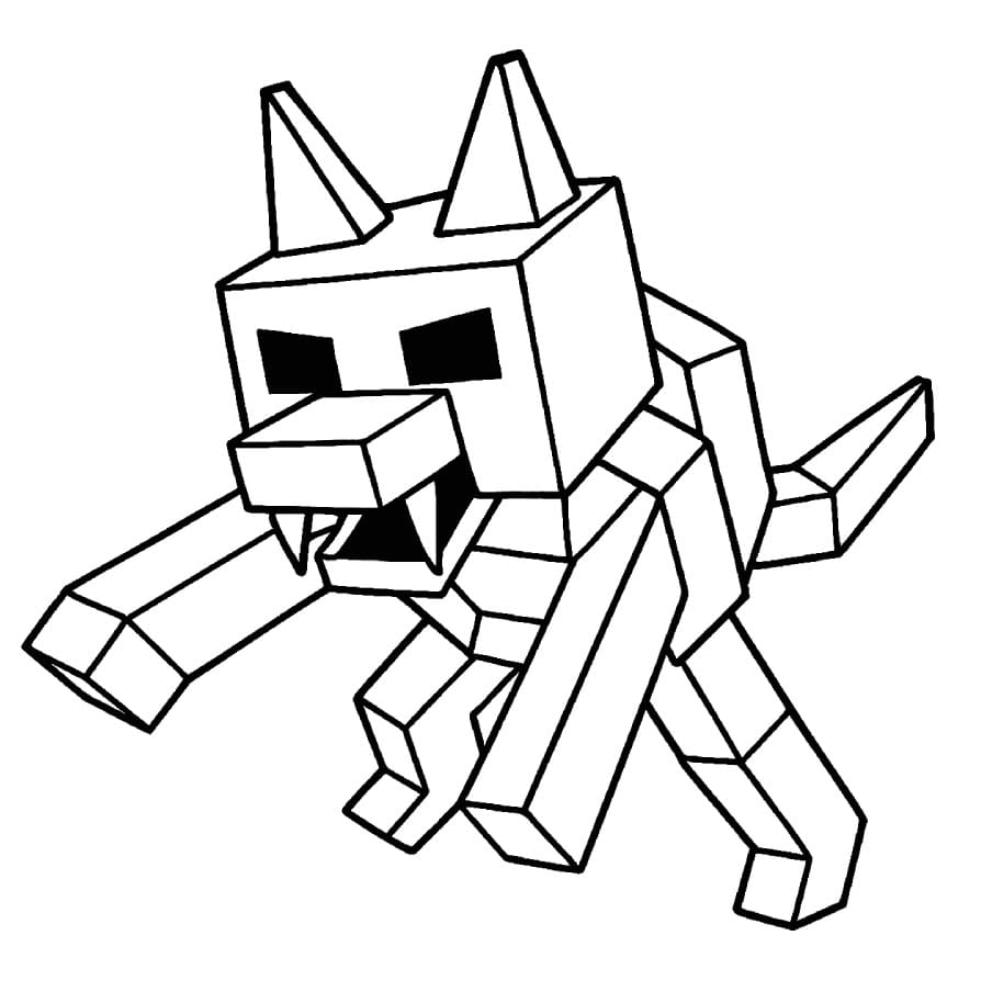 Coloriage 99 Nuits dans la Forêt Loup