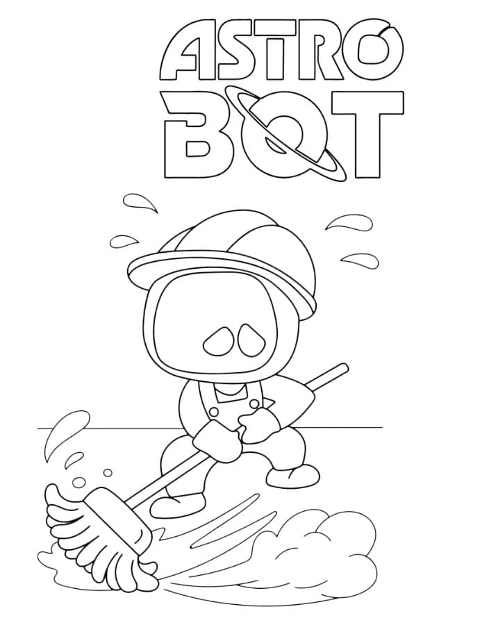 Coloriage Astro Bot Gratuit