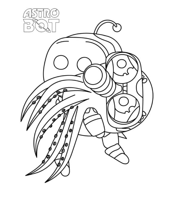 Coloriage Astro Bot Imprimable