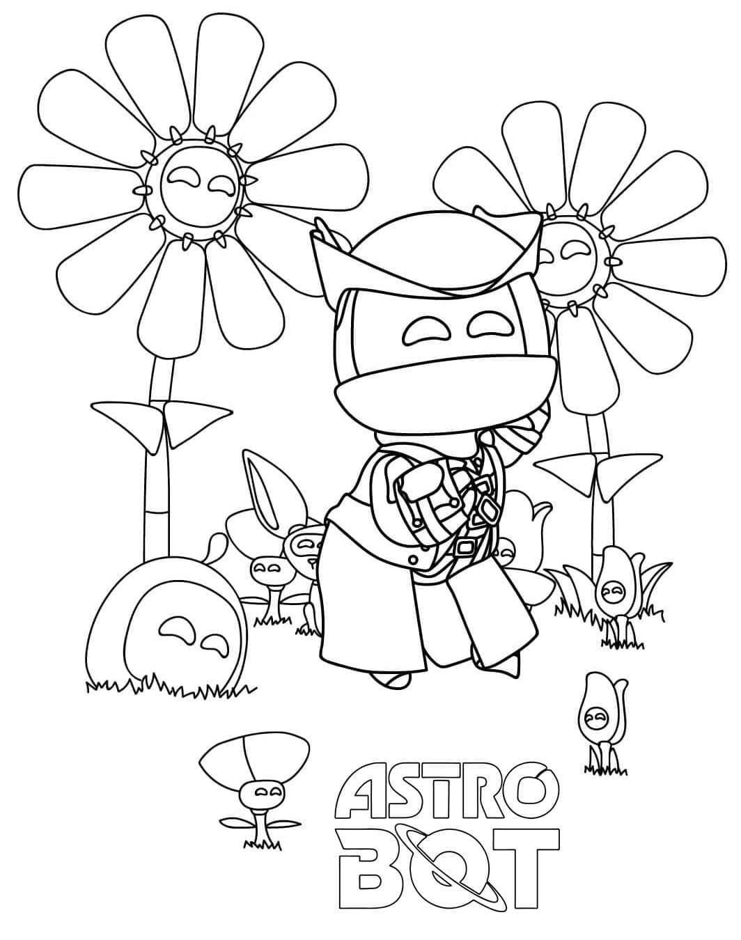Coloriage Astro Bot Pour Enfants