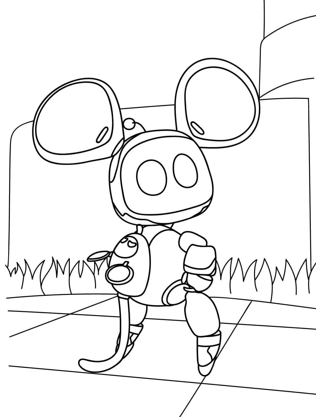 Coloriage Astro Bot Pour les Enfants de 2 Ans