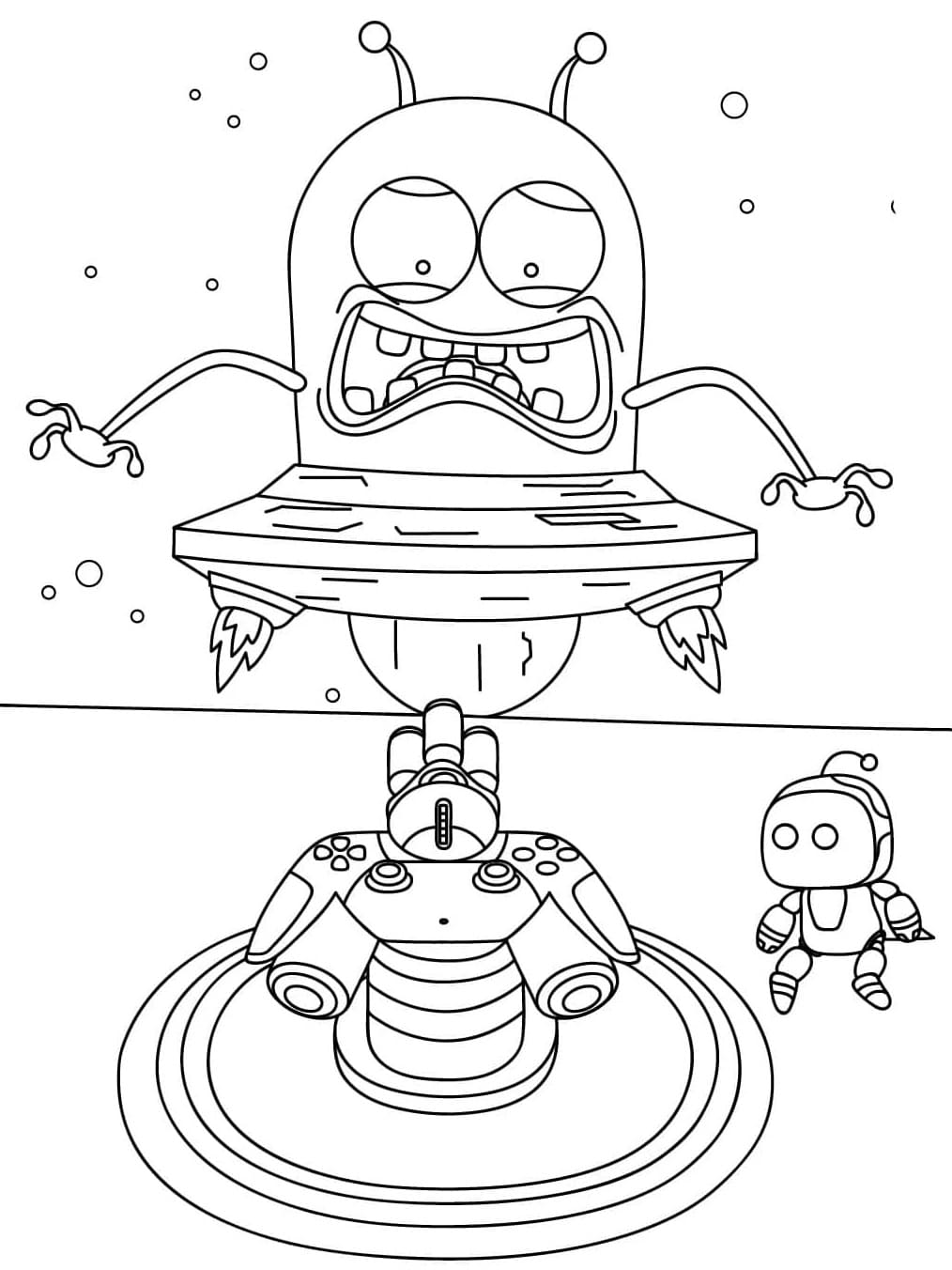 Coloriage Astro Bot Pour les Enfants de 3 Ans