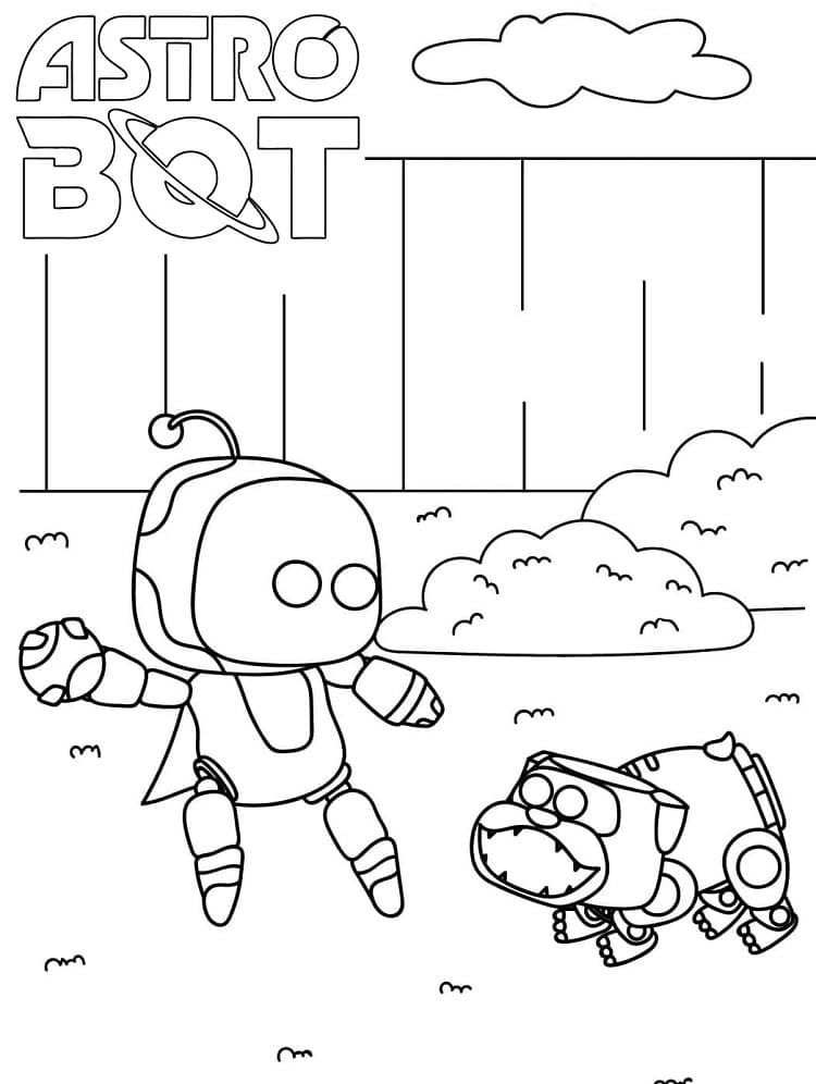 Coloriage Astro Bot Pour les Enfants