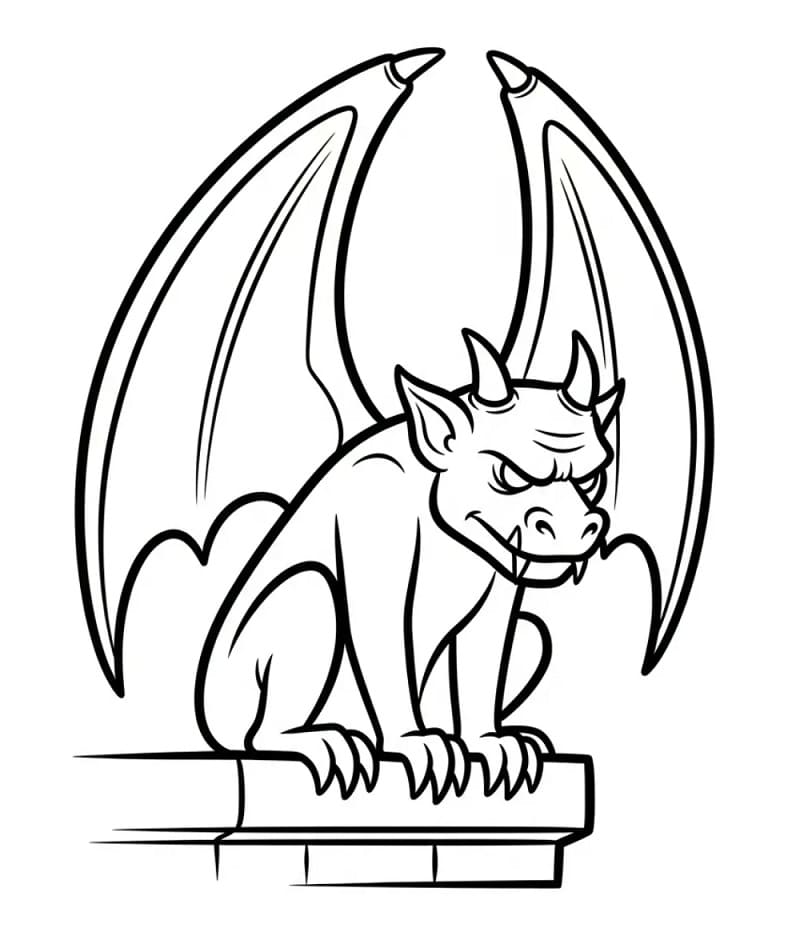 Coloriage Belle gargouille