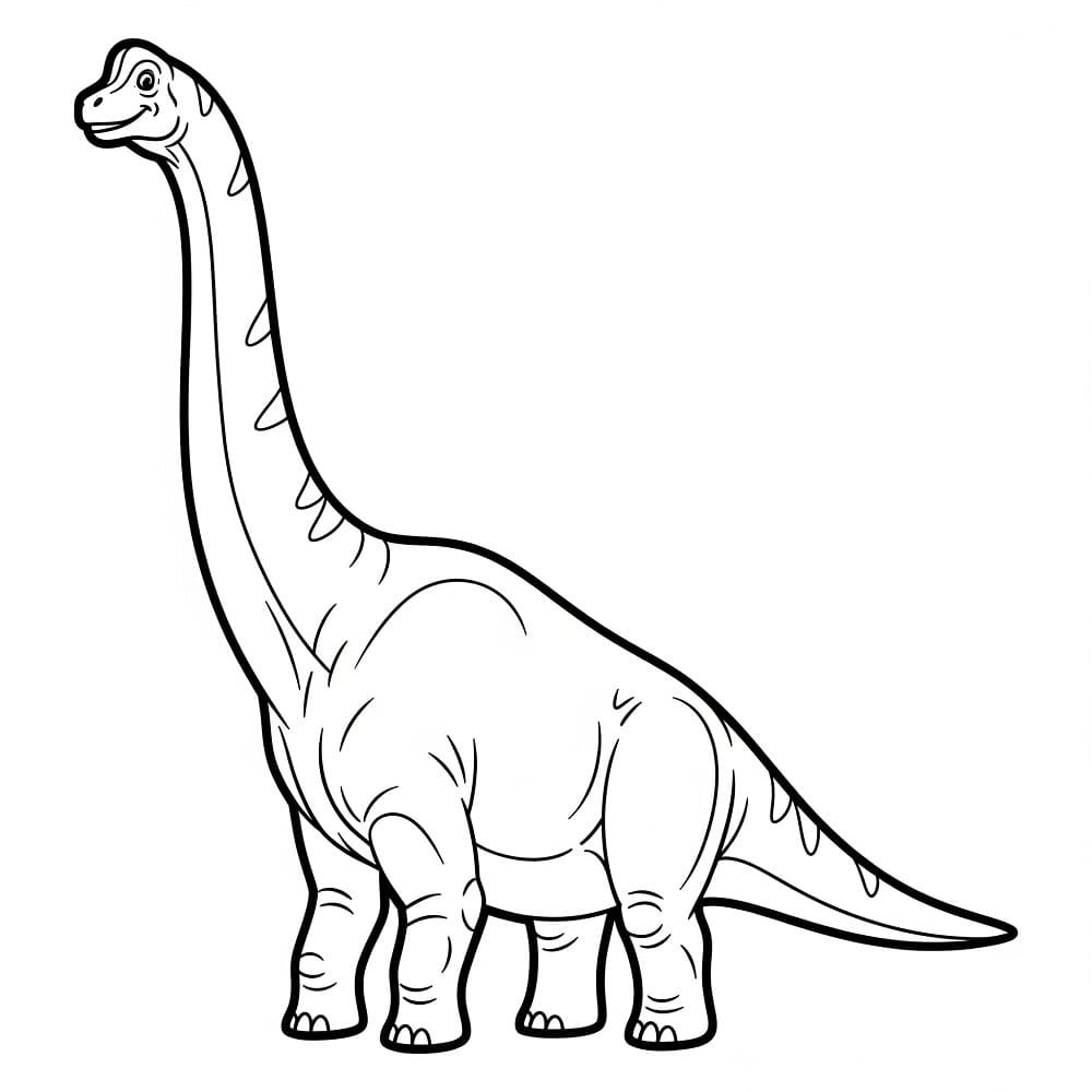 Coloriage Brachiosaure Gratuit