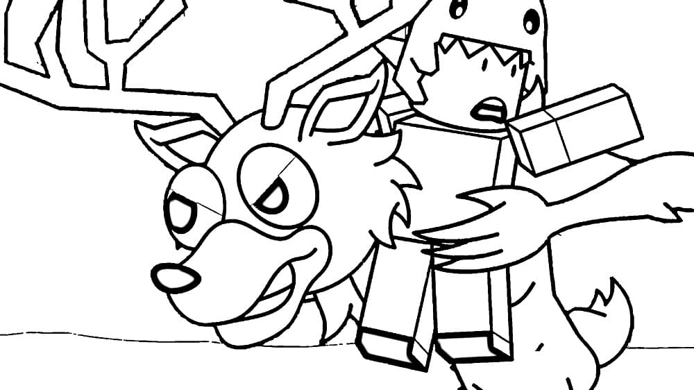 Coloriage Dessin de 99 Nuits dans la Forêt