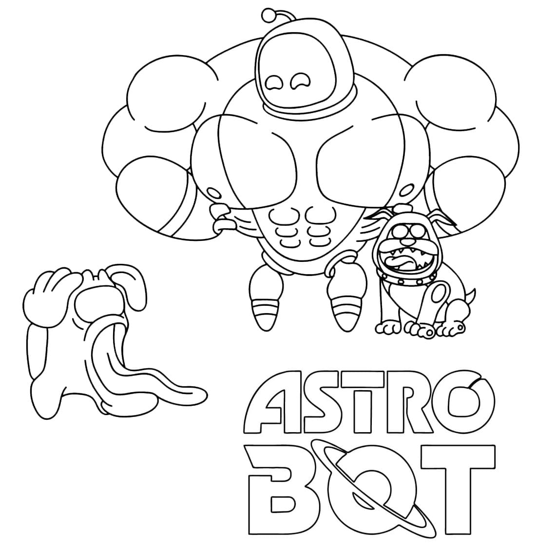 Coloriage Dessin de Astro Bot Gratuit