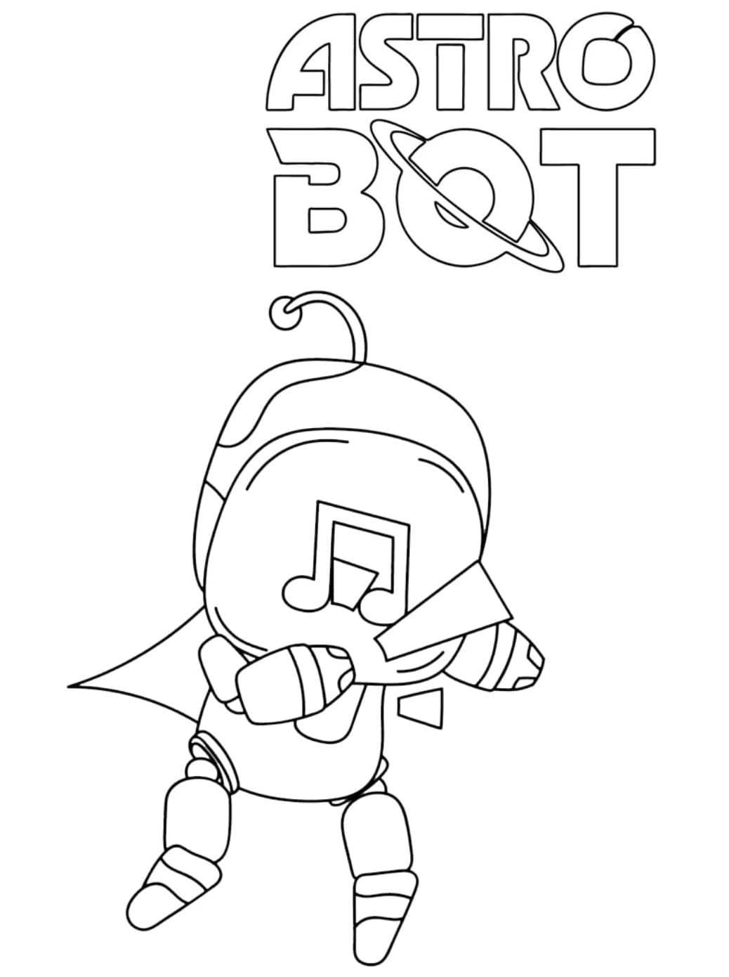 Coloriage Dessin de Astro Bot