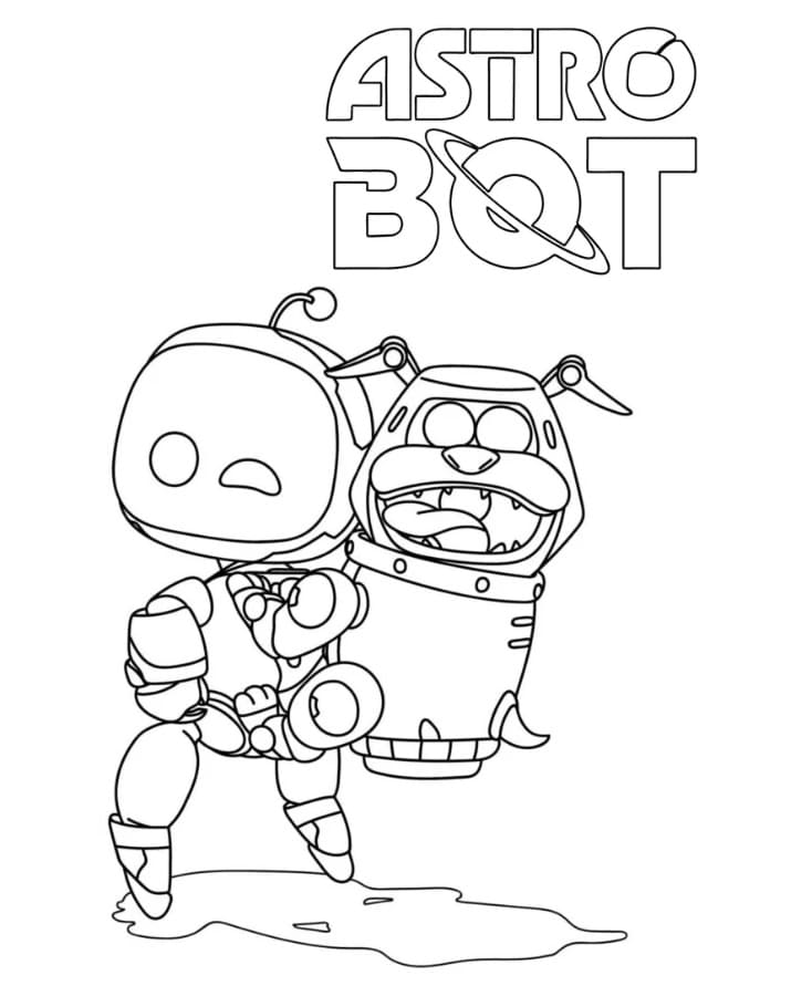 Coloriage Dessin Gratuit de Astro Bot