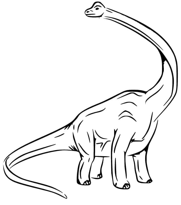 Coloriage Dessin Gratuit de Brachiosaure