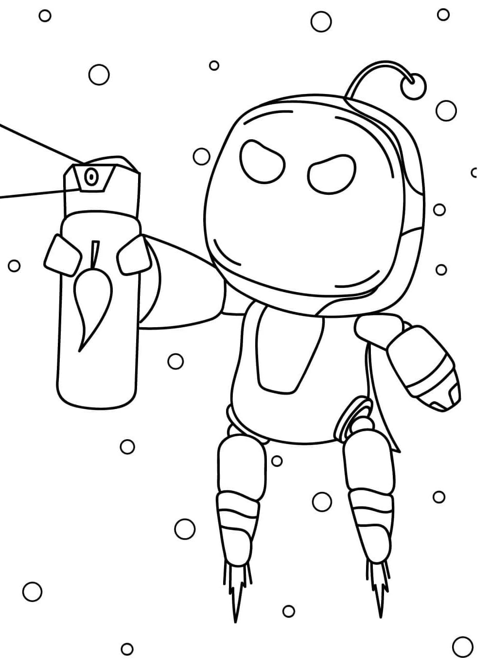 Coloriage Gratuit Astro Bot Pour les Enfants